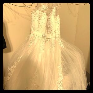 Wedding dress and boys tuxedo